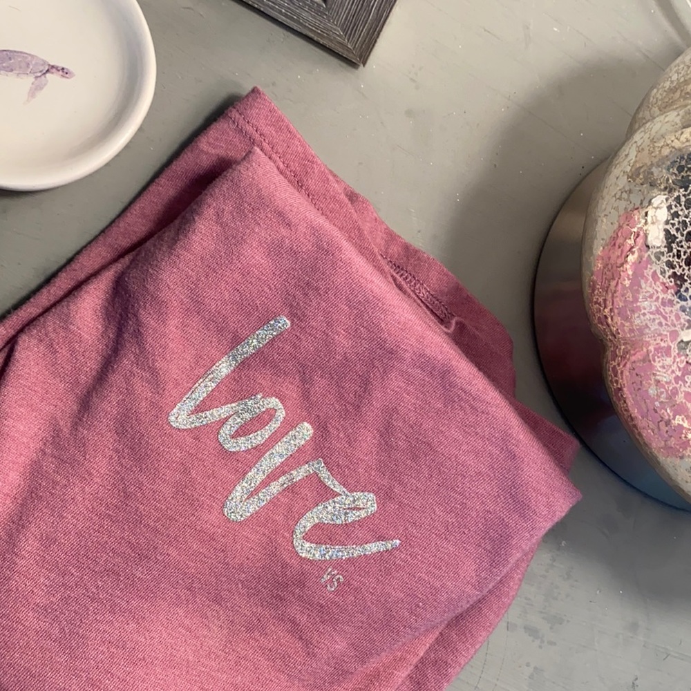 Victoria’s Secret Racerback Tank Top glitzy “LOVE”
